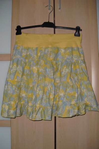  süßes sommerrock blumen schmetterlinge print