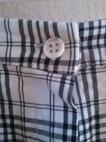 Kurze Hose Karomuster