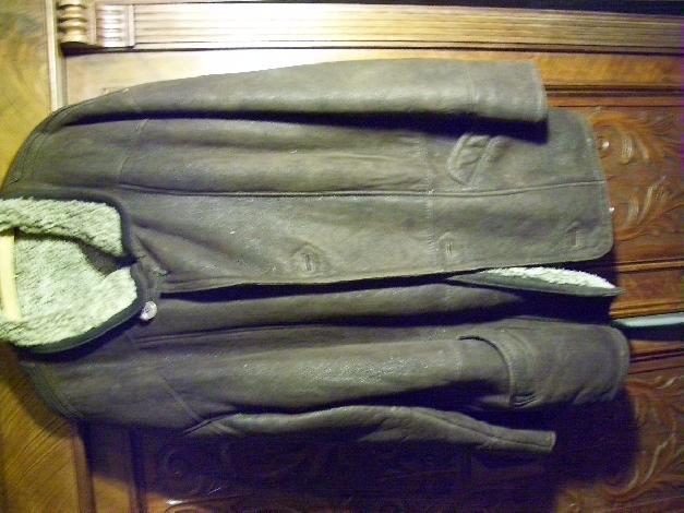 Edle Lederjacke braun Futter Lammfell Gr. L-XL