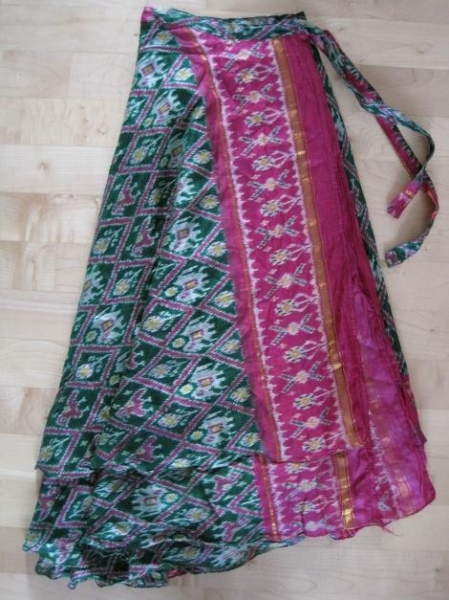 langer wickelrock indisch orientalisch muster