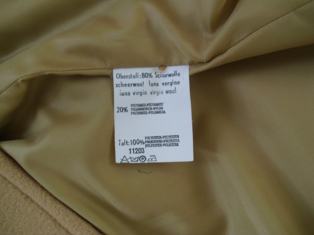 Vivien Caron Eleganter Langmantel Schurwolle Größe 42 NEU