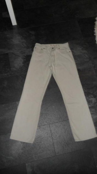 Leinenhose - Jeans - Stoffhose - beige - W 32 - L 32 - 