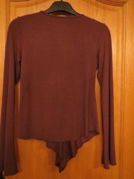 Oberteil, Gr.36/S, schick, neu, braun, Langarm