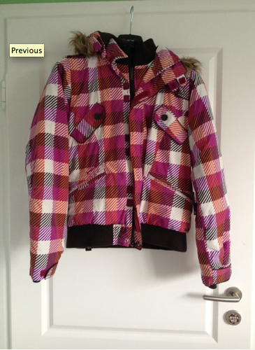 Protest Skijacke pink/orange/weiß