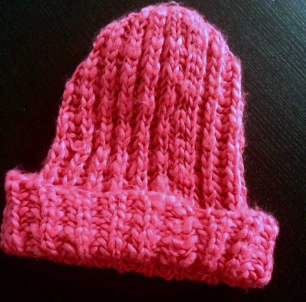 Super flauschige pinke Kuschelmütze