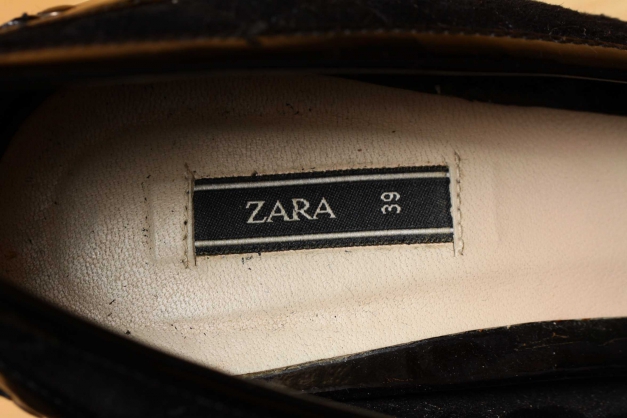 Zara Pumps schwarz Peeptoes