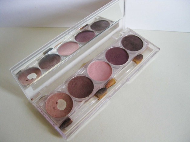 lidschatten palette rosa weinrot pinupstil