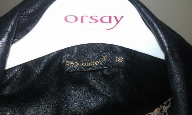 Bikerjacke Kunstleder Leo-Innenfutter Gr. 44