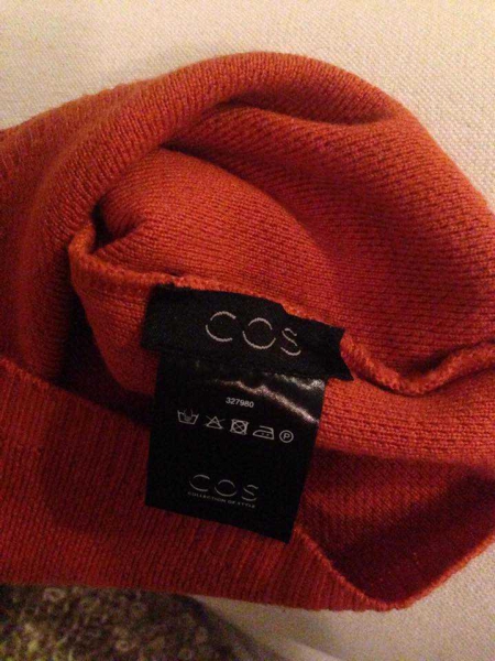COS Mütze Beanie Rost Orange wie neu