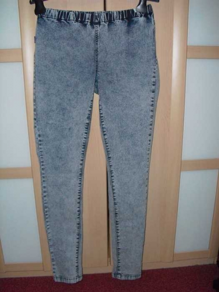  sexy röhrenjeans mit gummizug stretch aced wahed stonewashed used look