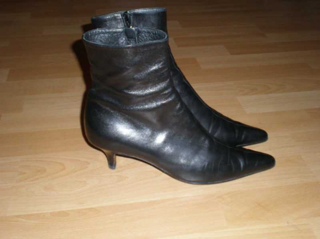 Enrico Antinori Stiefelette spitz schwarz 39,5