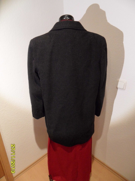 schöner Mantel / Jacke für Damen, schwarz Größe 40-42,Frühling/ Sommermantel/ Übergansmantel, Wollmantel 