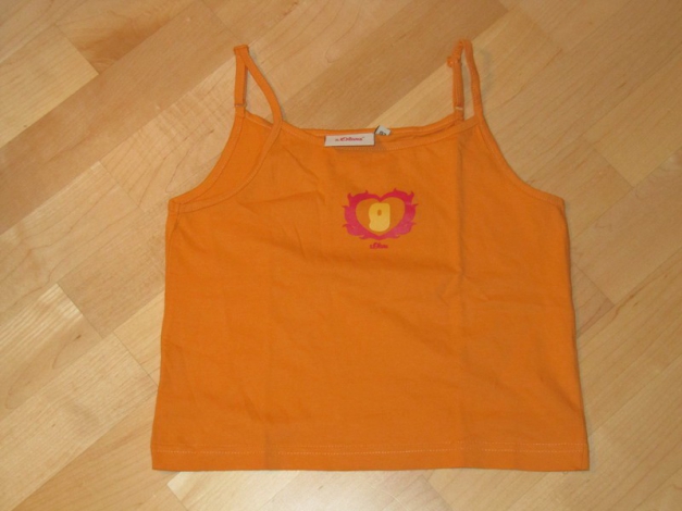 Top orange S.Oliver Gr. 152 print