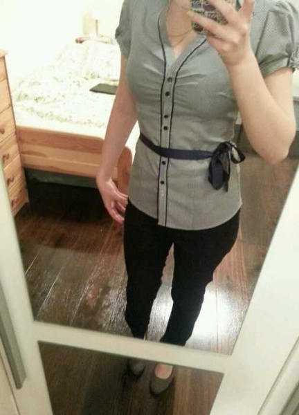 Süße Bluse mit Schleifchen