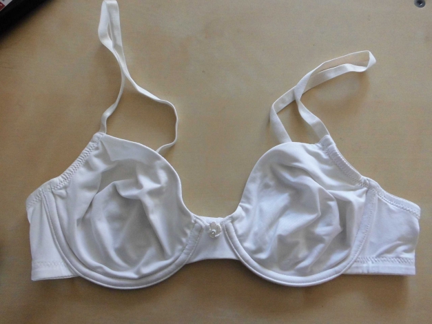 2 Microfaser Bügel-BH mit Blumenapplikation Gr. 75 B