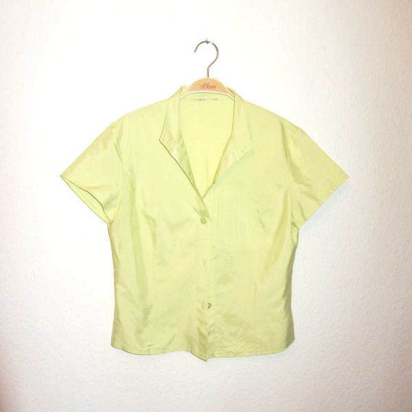Crop Bluse citron zitrus gelb XS S 34 36 COS Vintage