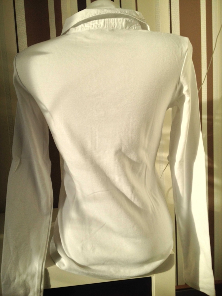 Tom Tailor Gr M Langarmshirt Weiß