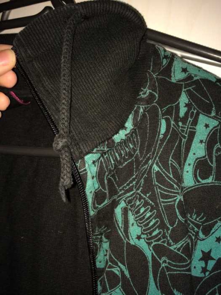 schwarz türkise Jacke / dateless