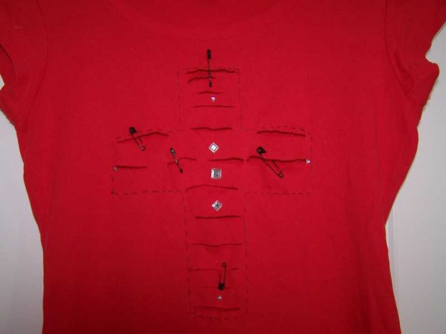 DIY T-Shirt,Gr. M, luftig, Punk