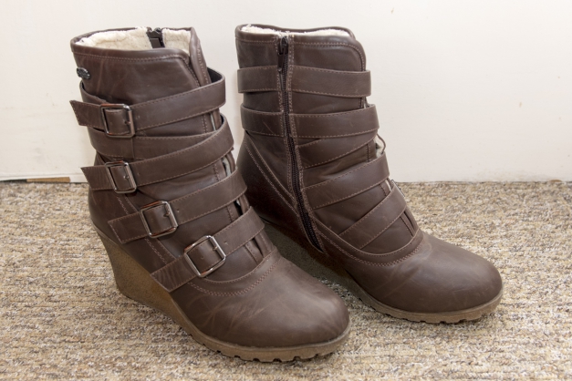 Buffalo Girl Wedges braun gefüttert