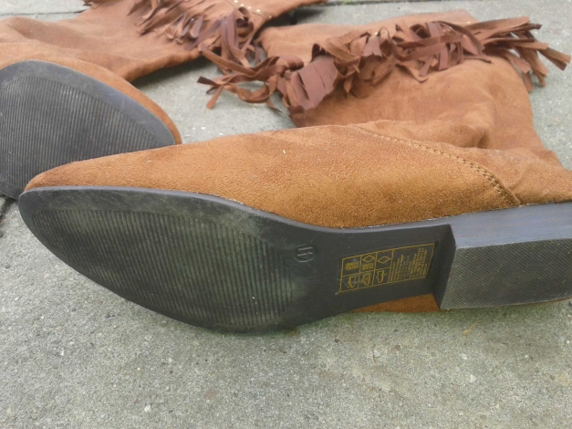 Schöne Cowboystiefel / Indianerstiefel mit Fransen Größe 41