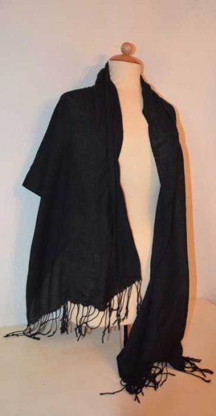 Schwarzes XXL-Tuch, Schultertuch schwarz