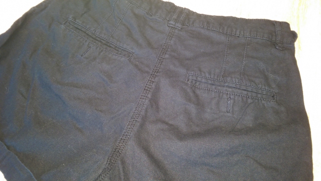 schwarze stoffshorts, 
