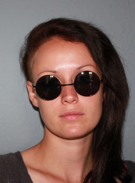 John Lennon Sonnenbrille in Schwarz  Vintage Retro Brille Blogger Style