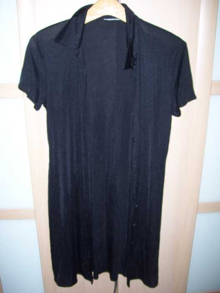 kurzärmliger leicht durchsichtiger longcardigan kleid longbluse gr.36-40