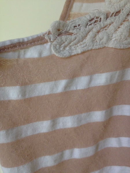 beiges, altrosanes Top 