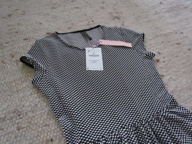 Schwarz-Weißes Stretchkleid *neu*