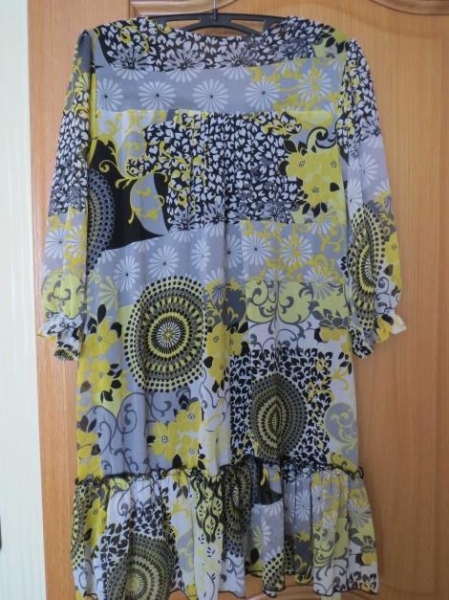 Tunika/Kleid, mit Spitze, 3/4 Arm