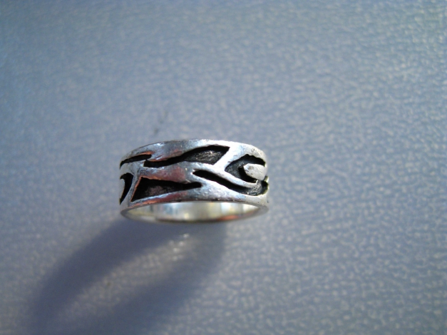 Ring 925er-Silber Tribalmuster