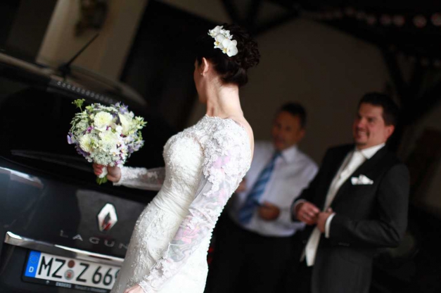 Hochzeitskleid,Brautkleid,ivory,Mermaid,spitze,Seriana,Schleppe