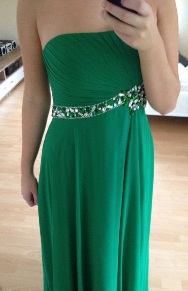 Wunderschönes grünes Abendkleid