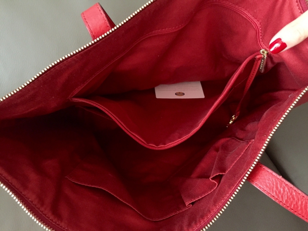 Fossil Tasche rot