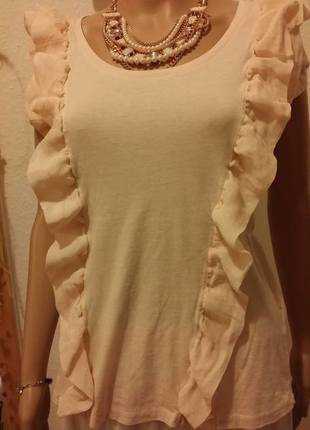 Wunderschöne T-Shirt mit Volant / H&M