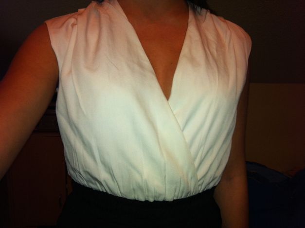 schwarz weißes Kleid von Vero Moda