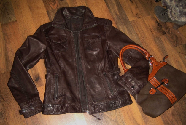 Lederjacke S.Oliver braun neu