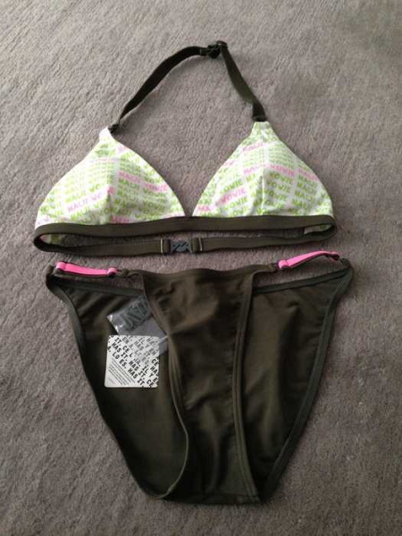 Neuer Bikini in Grün/Weiß zu verkaufen