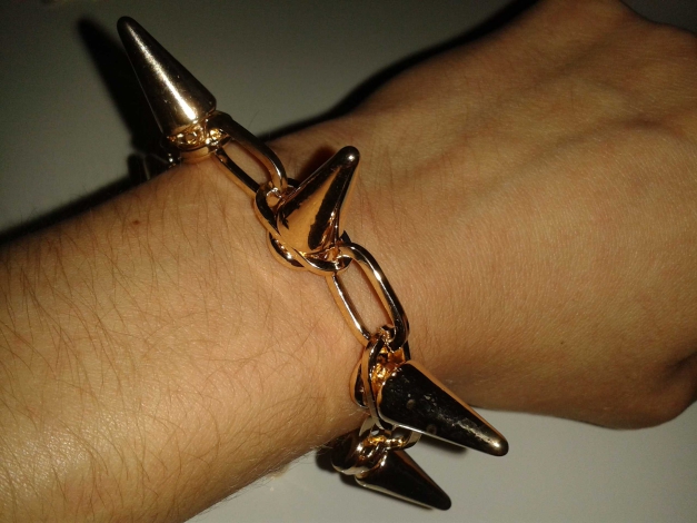 Nieten Armband Goldfarben