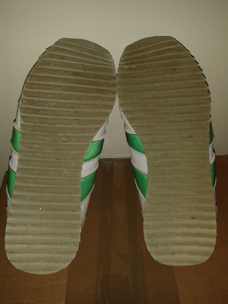 Turnschuhe weiß/grün, Größe 36