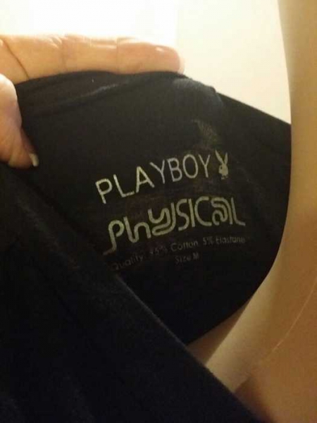 Super Süsse T-shirt Playboy in schwarz / Playboy