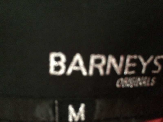 Schwarze Echtlederjacke von Barney's 