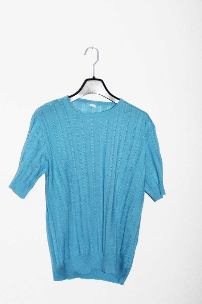 ASOS Pullover türkis blau hellblau Ajour Vintage XS S strick