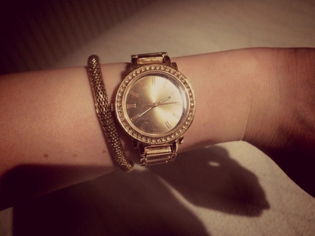 Schöne goldene Uhr von Bijou Brigitte