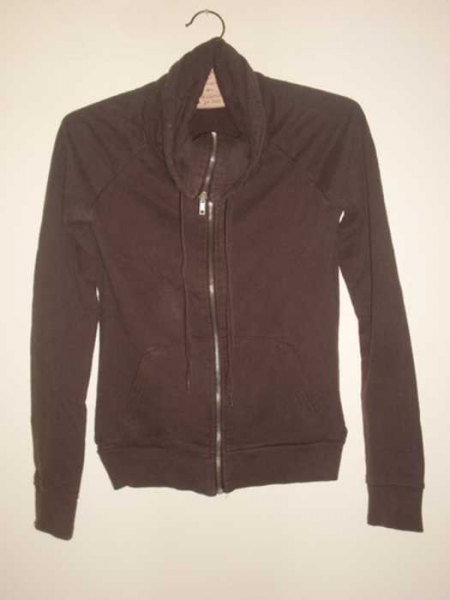 braune überziehjacke mit kragen