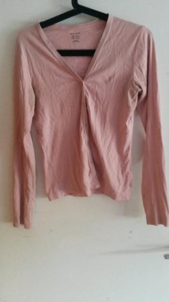 altrosafarbener Cardigan