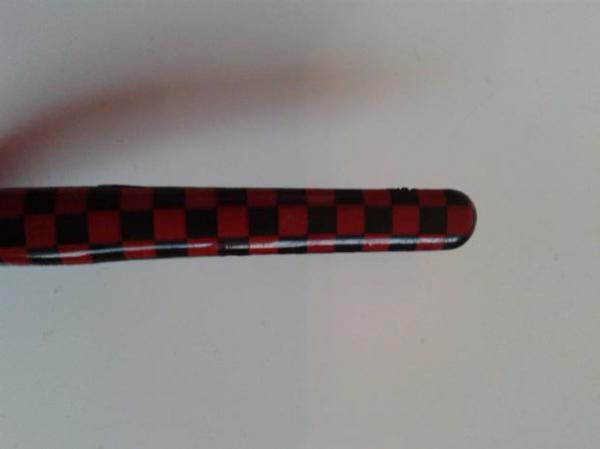 Rot / Schwarz karrierter Haarreif