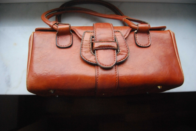 Leder Hantasche Kofferchen  Trendi